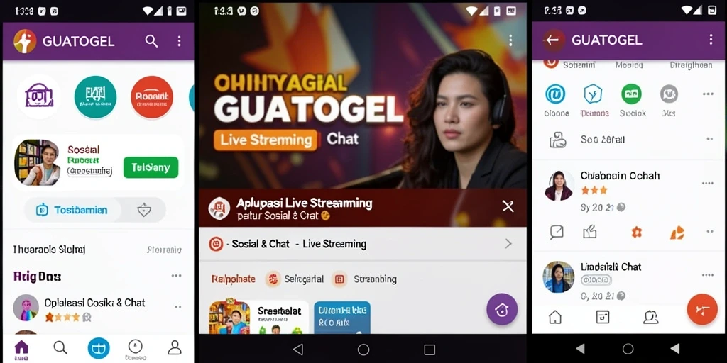 Tampilan antarmuka utama GUATOGEL yang menawan dan fungsional.