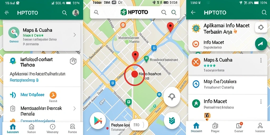 Antarmuka informatif HPTOTO menampilkan kondisi lalu lintas terkini.