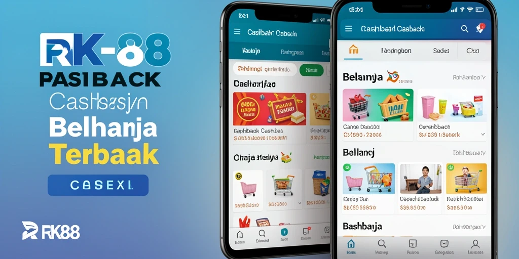 Tampilan antarmuka aplikasi Cashback RK88 yang menarik dan praktis.