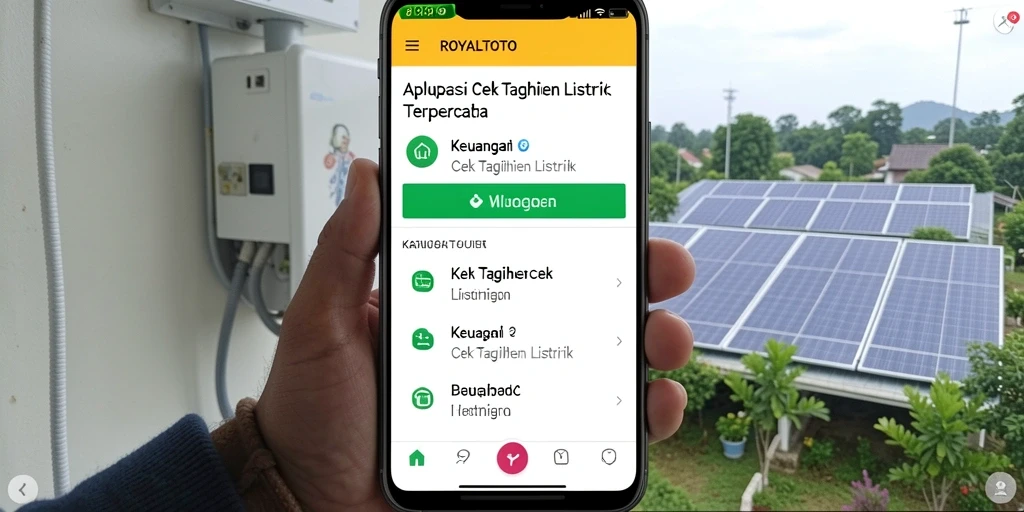 Tampilan antarmuka ROYALTOTO untuk cek tagihan listrik.